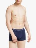 Polo Ralph Lauren Contrast Waistband Trunks, Pack of 3, Blue