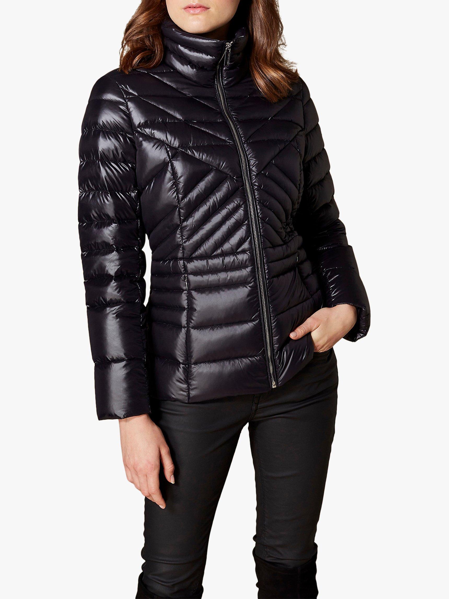 Karen Millen Packable Puffer Jacket, Black