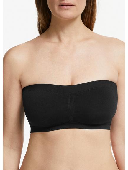 John Lewis Ivy Seam Free Bandeau Bra, Black