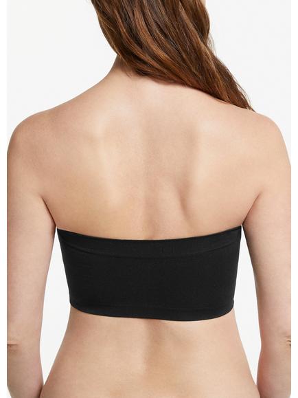 John Lewis Ivy Seam Free Bandeau Bra - view 2, Black