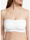 John Lewis Ivy Seam Free Bandeau Bra, White