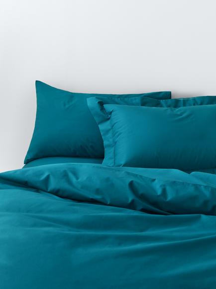 John Lewis Crisp & Fresh Egyptian Cotton Percale 200 Thread Count Bedding, Teal