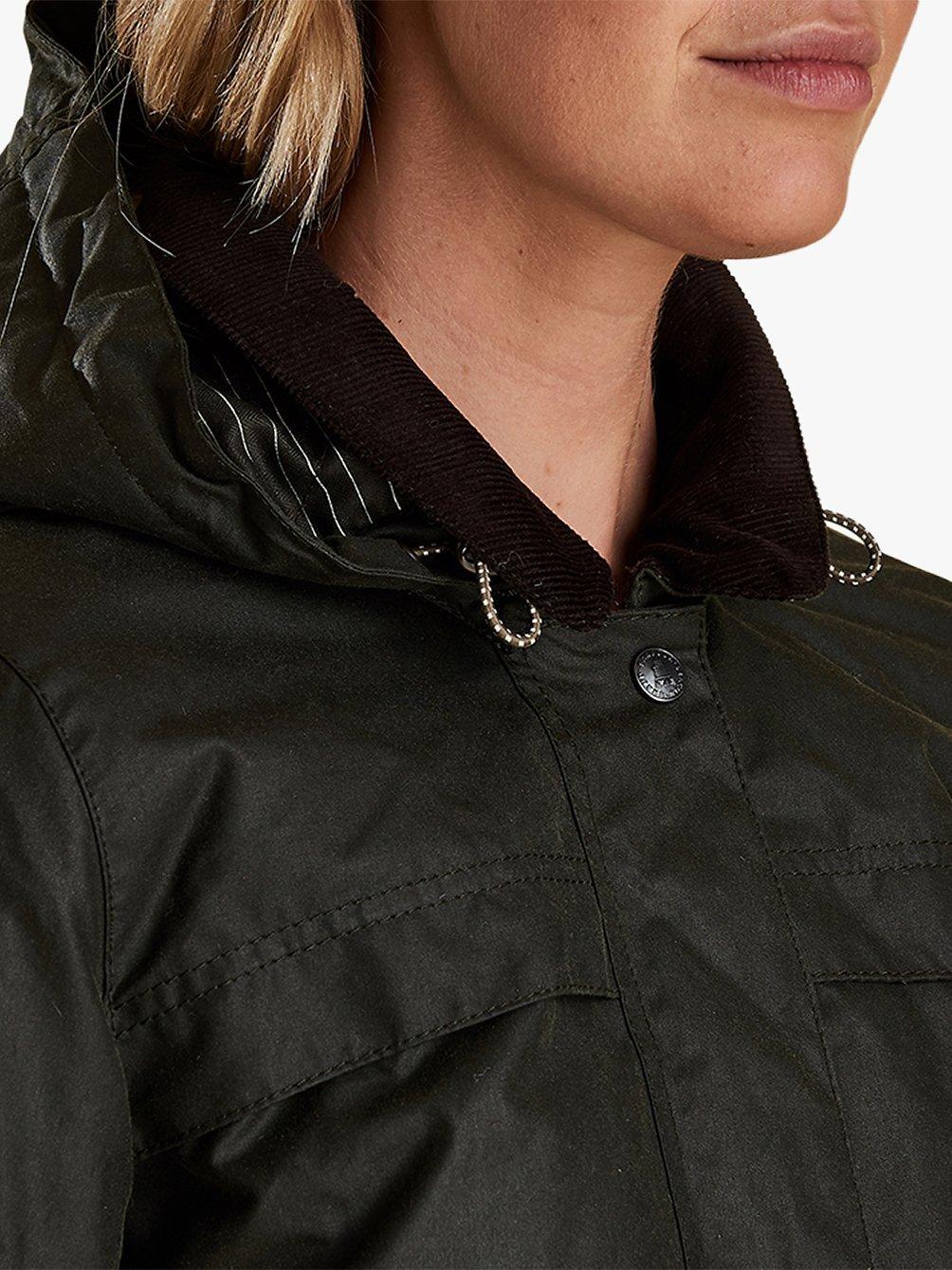 Barbour Sandbanks Waxed Cotton Jacket Sage