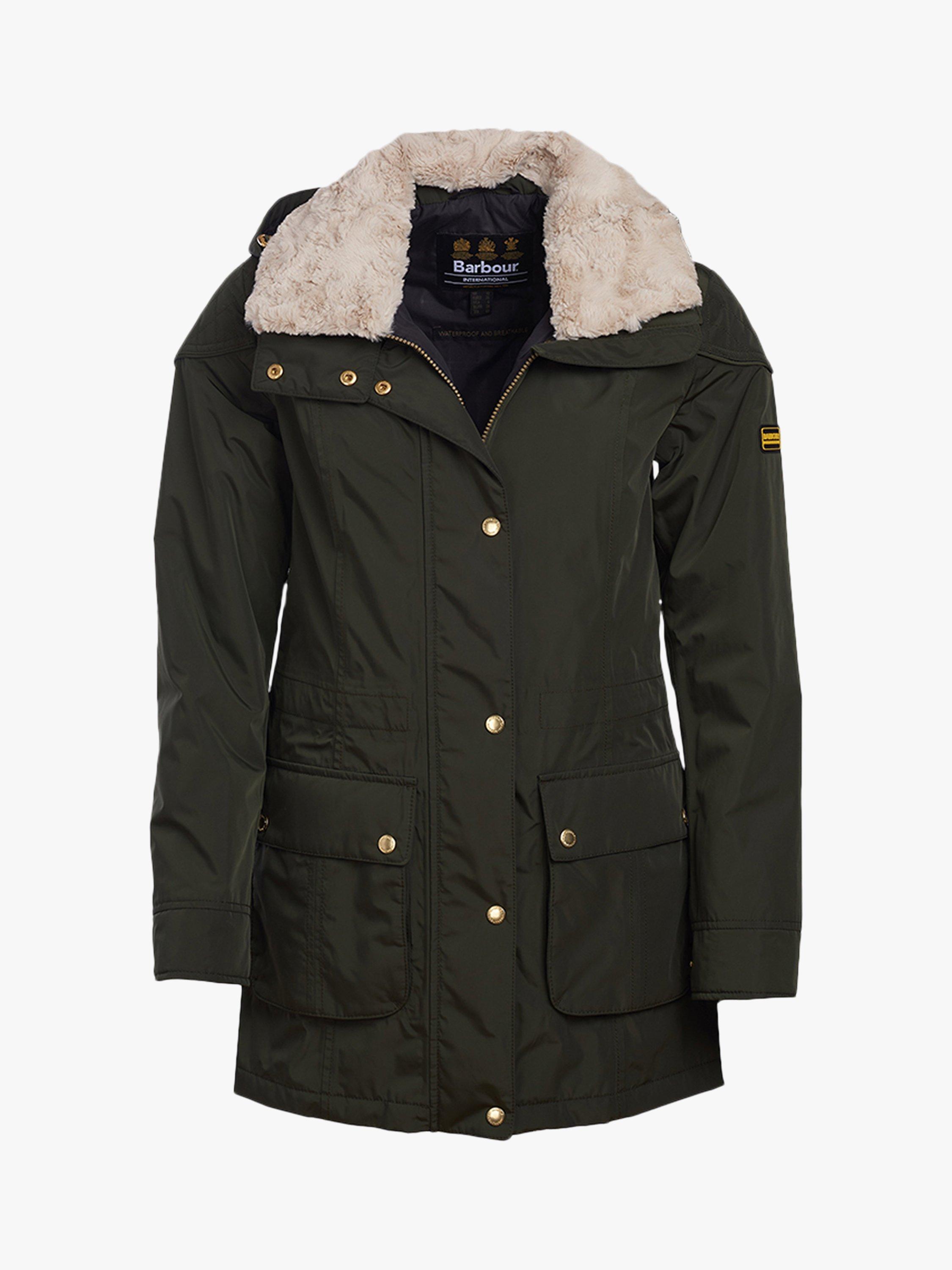 Barbour international garrison hooded jacket deals