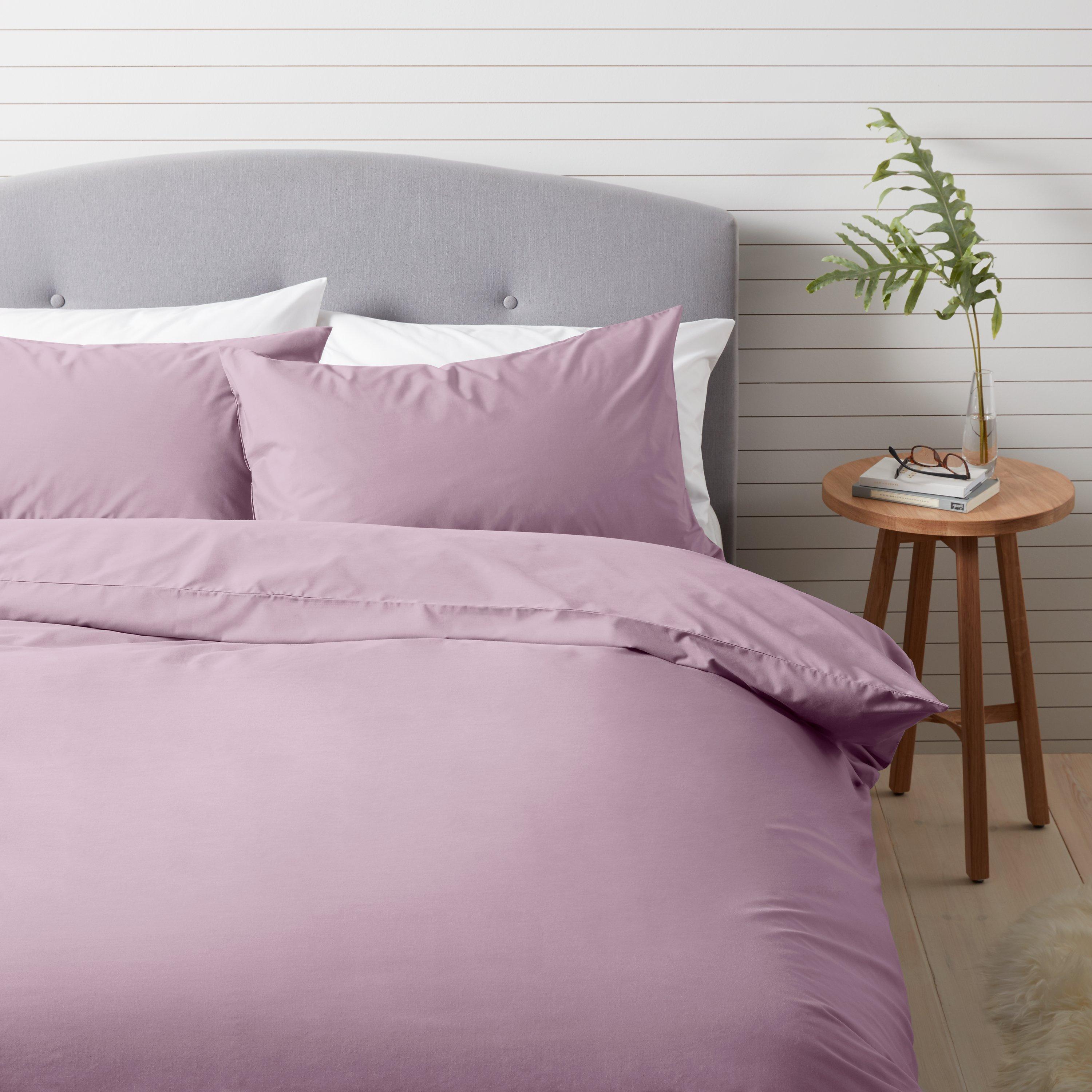 John Lewis & Partners Easy Care 200 Thread Count Polycotton Bedding, Amethyst