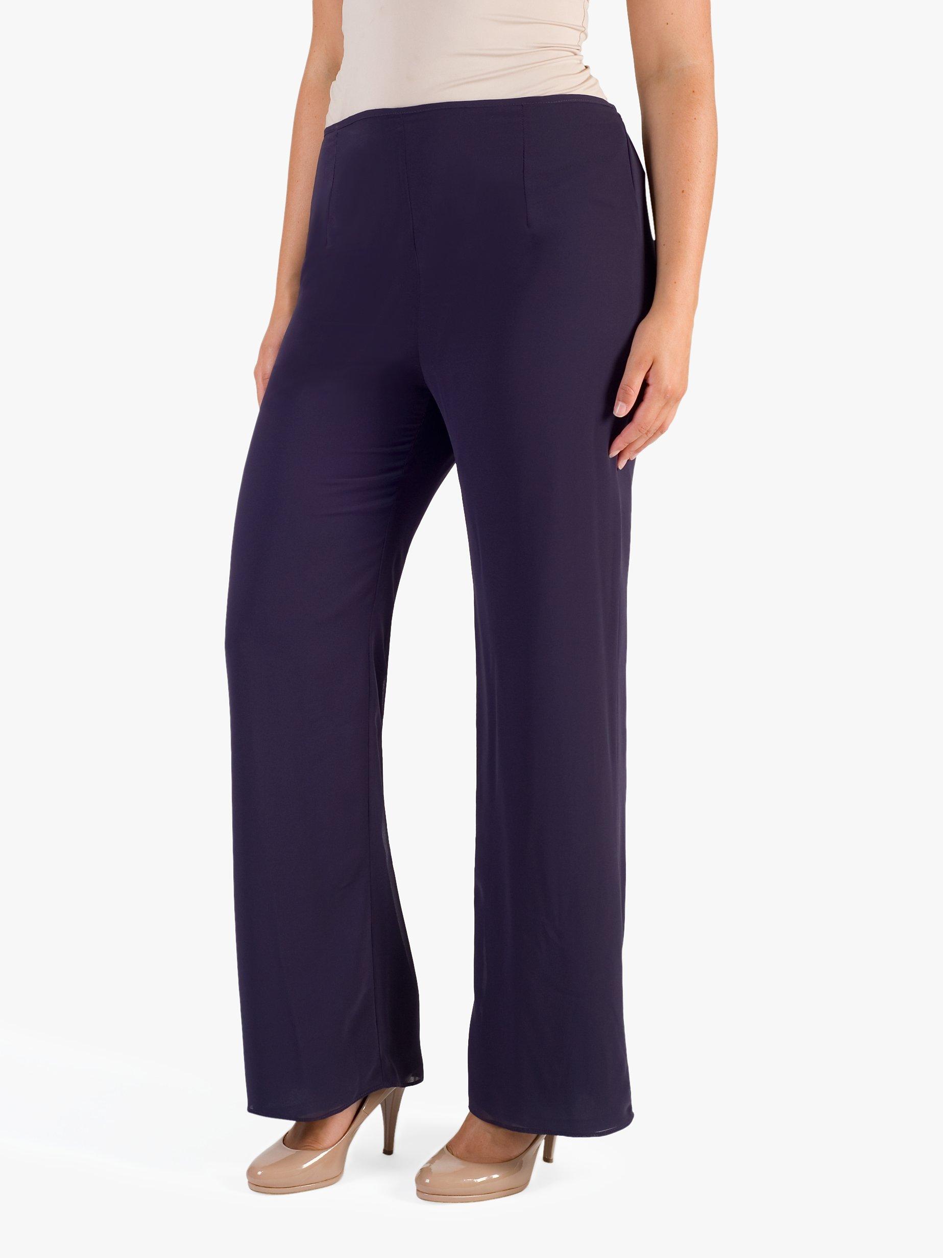 Chesca Jersey Lined Chiffon Trousers