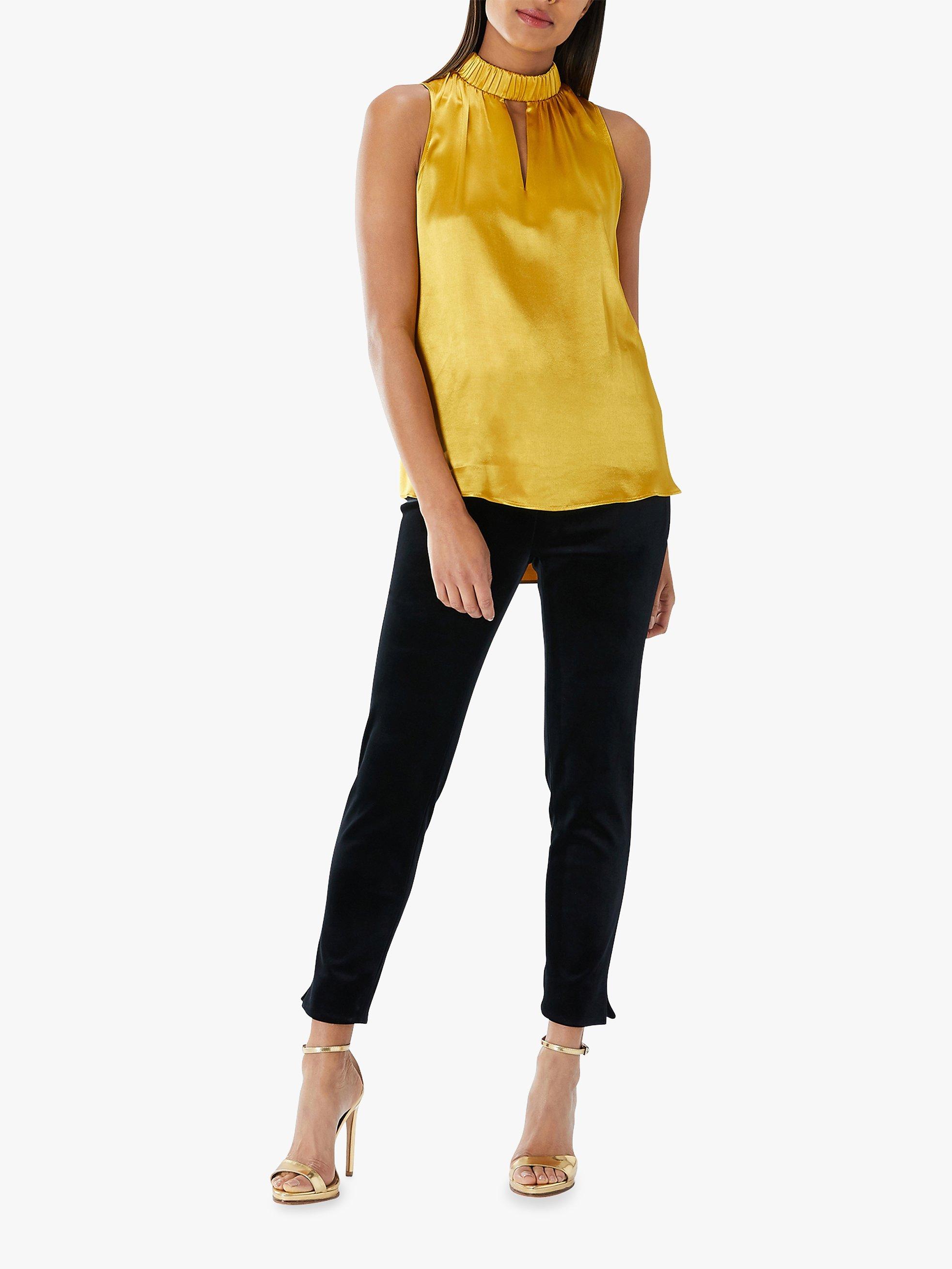 Coast Minnie High Neck Top, Gold