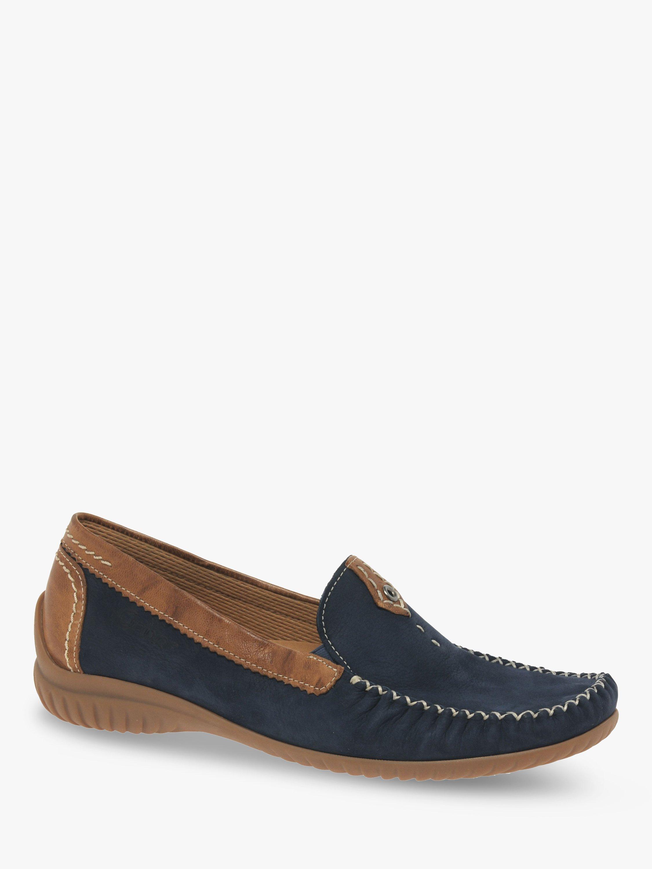 Gabor California Wide Fit Moccasins Navy