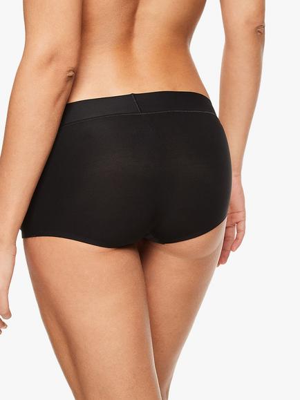 Chantelle Soft Stretch Boy Short Knickers - view 2, Black