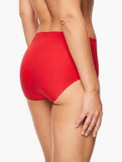 Chantelle Soft Stretch High Waist Knickers - view 2, Poppy Red
