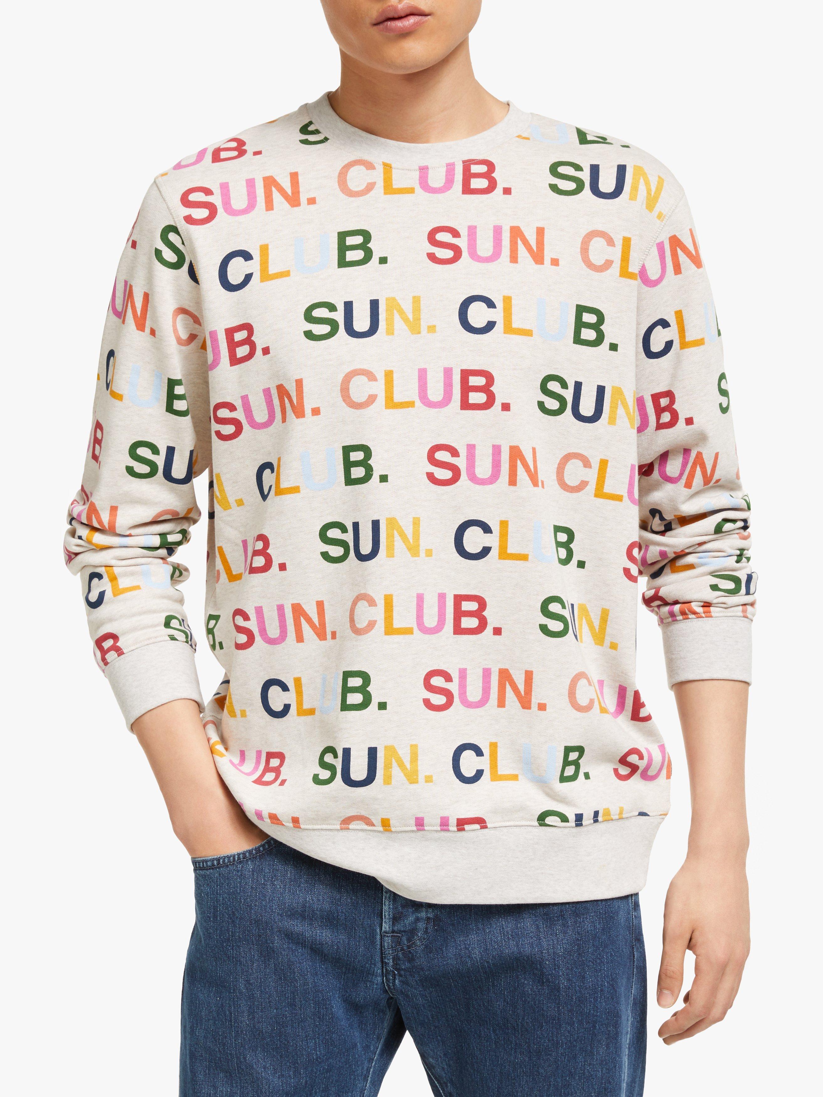 Scotch & Soda Allover Print Sweatshirt, Grey