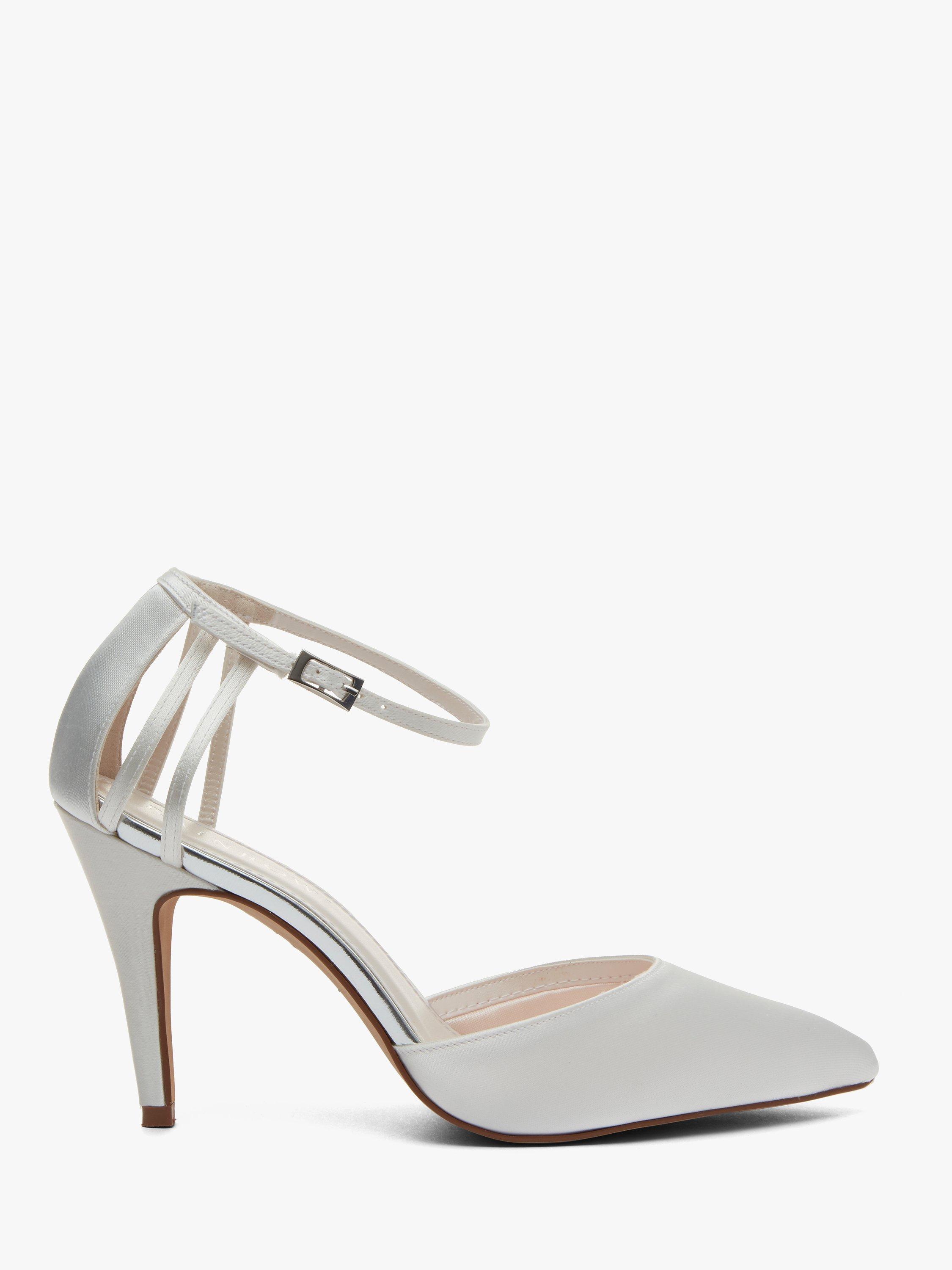 Rainbow Club Kennedy Strappy Stiletto Heel Court Shoes, Ivory, 4