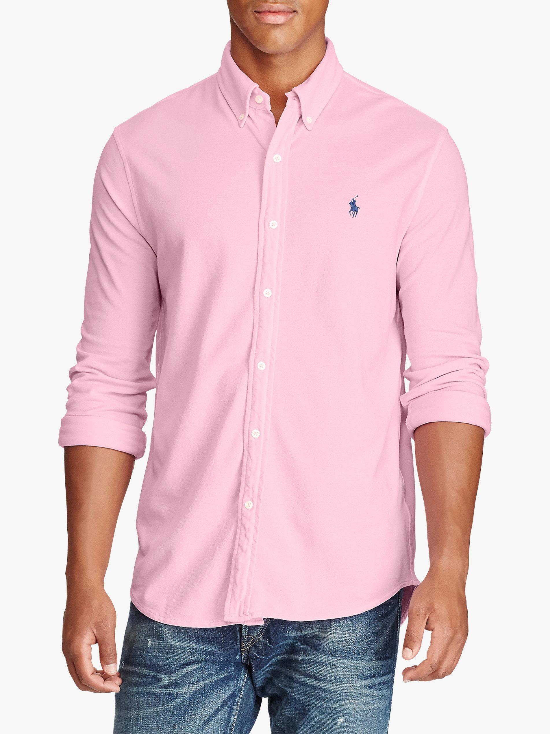 Polo Ralph Lauren Featherweight Mesh Shirt, Carmel Pink
