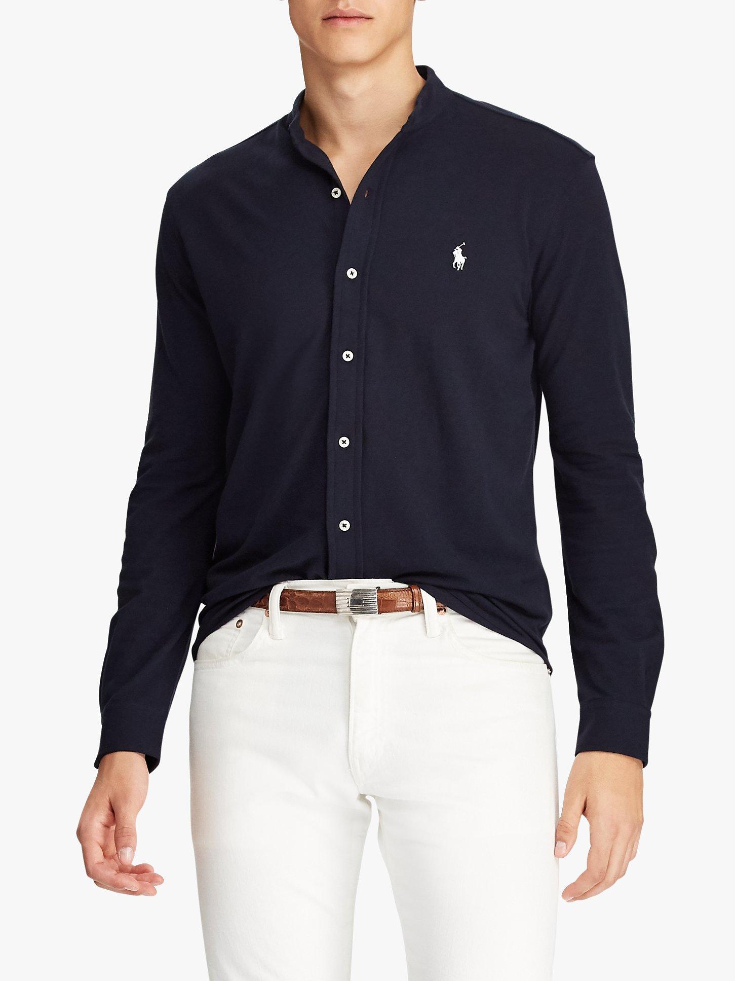 Polo Ralph Lauren Grandad Collar Long Sleeve Shirt