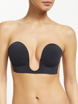 John Lewis U-Plunge Stick-On Bra, Black