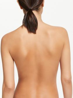 John Lewis Lace Up Stick-On Bra - view 2, Black