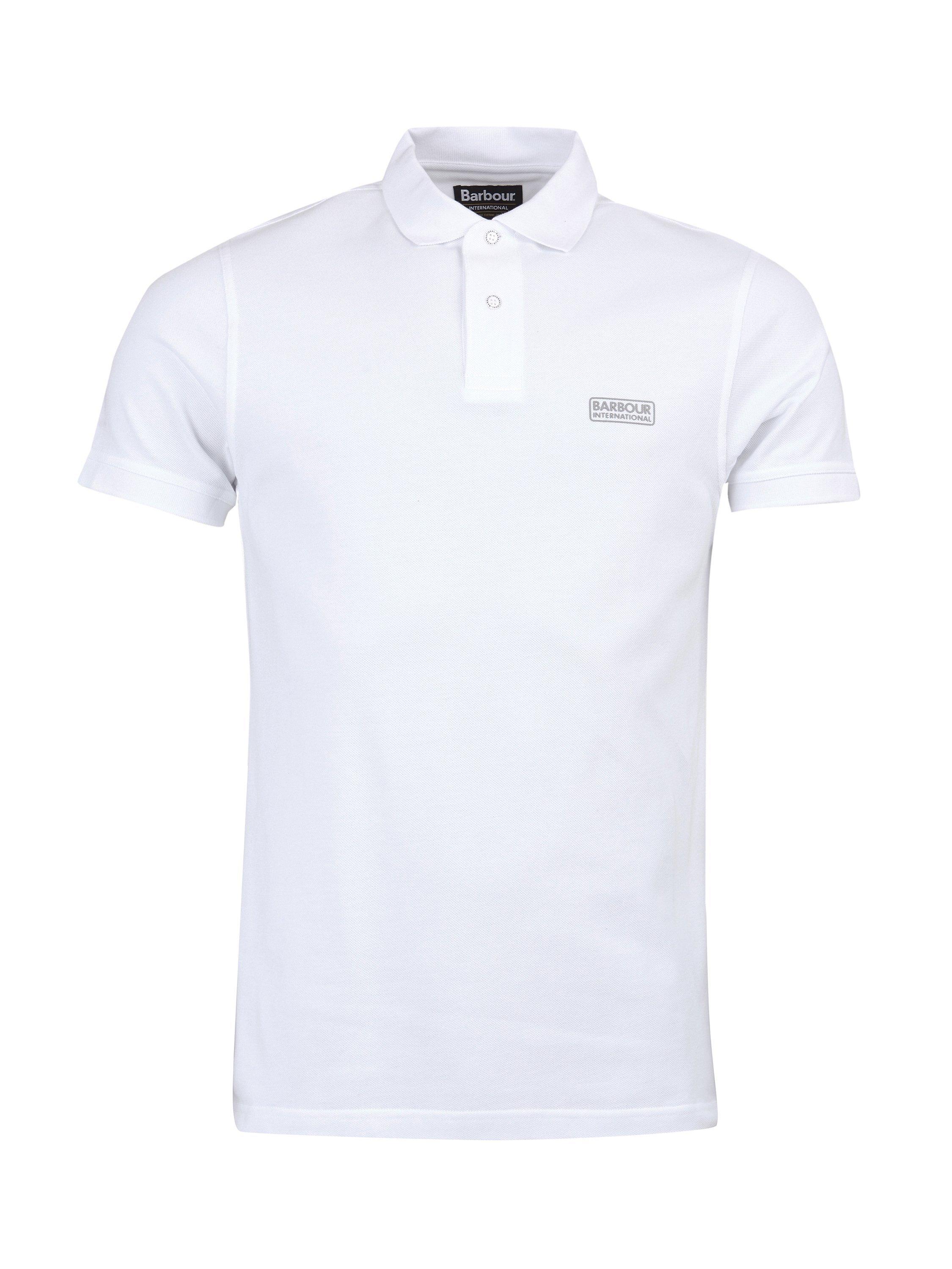 Product image 5 of 6, which shows Barbour International Polo Shirt, White, S