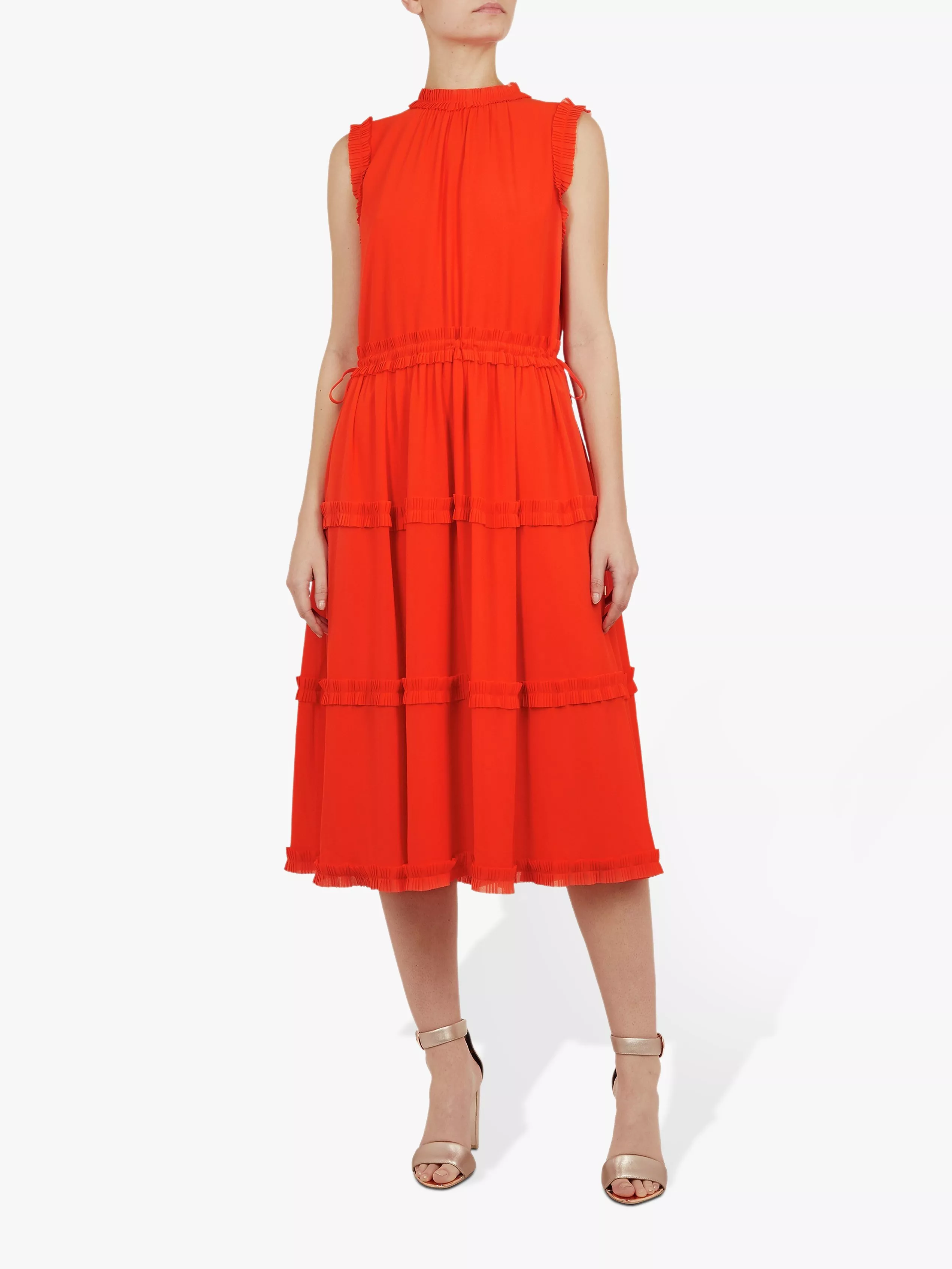 orange dress ted baker Buy Ted Baker Orange Ajima-Halter Neck Bias Cut Maxi Dress from Next  Luxembourg