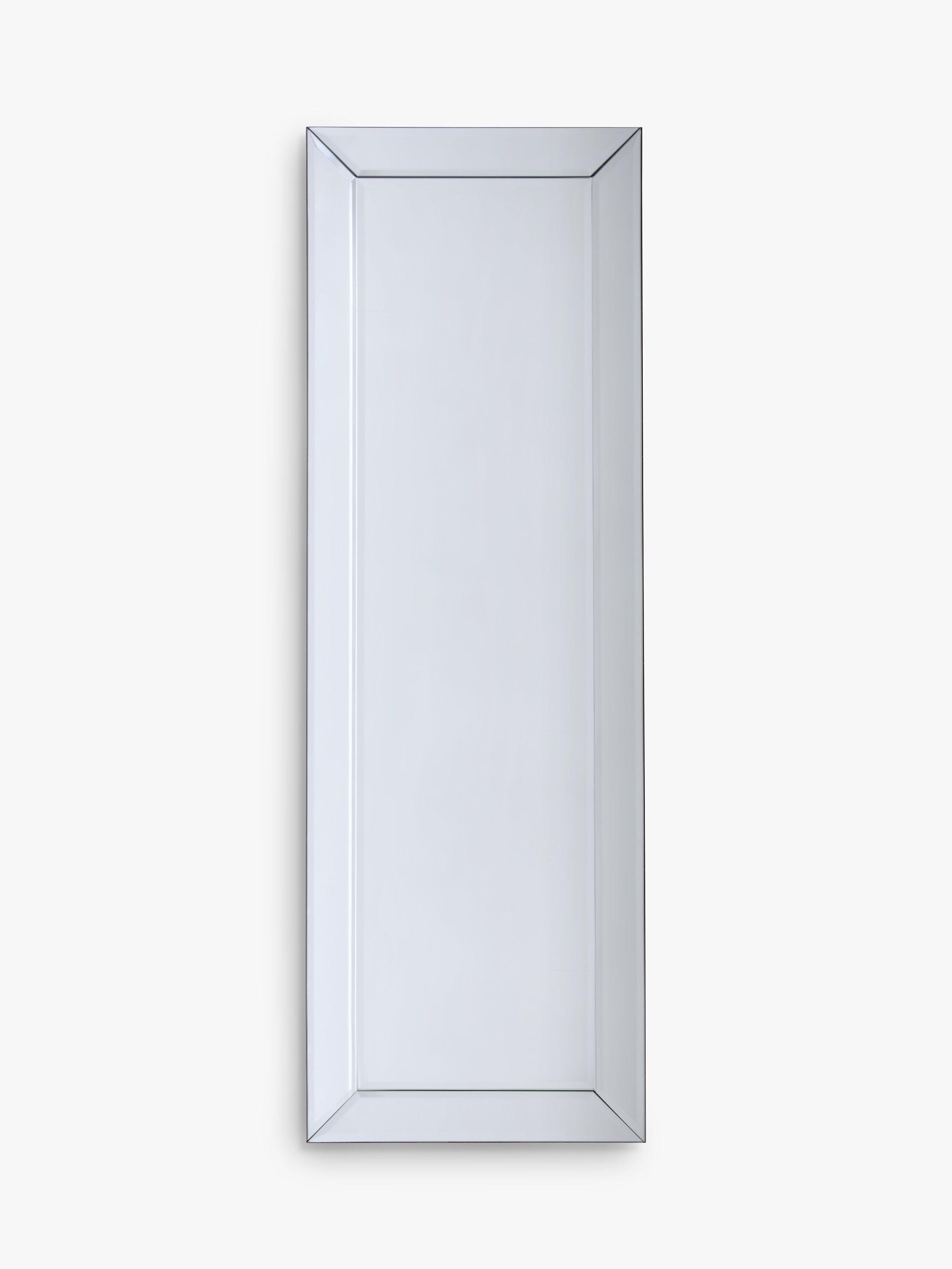 John Lewis Bevel Simple Glass Frame Mirror, Clear