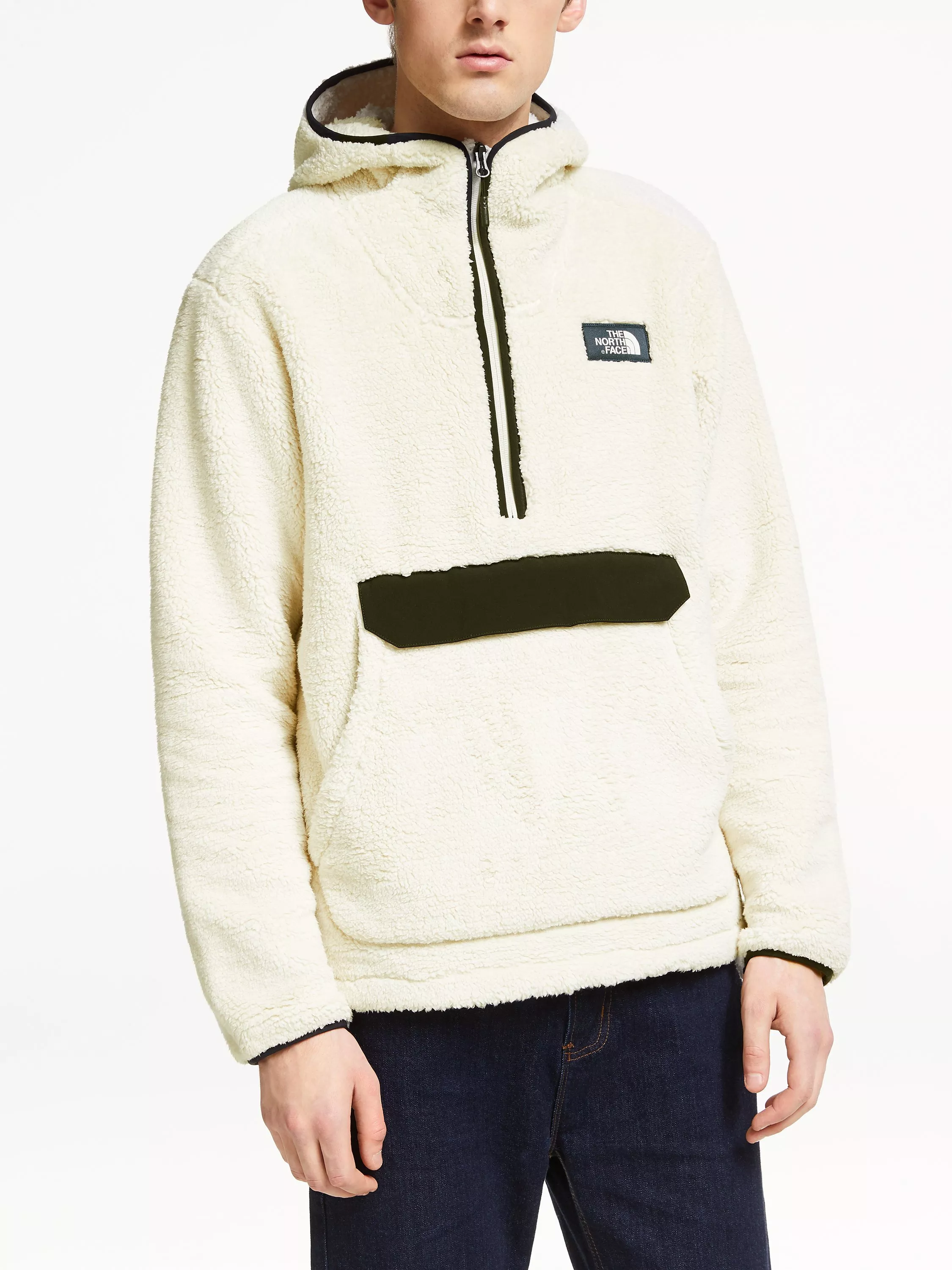 North face vintage white hoodie sale