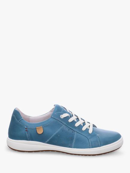 Josef Seibel Caren 01 Low Top Flatform Trainers, Azur