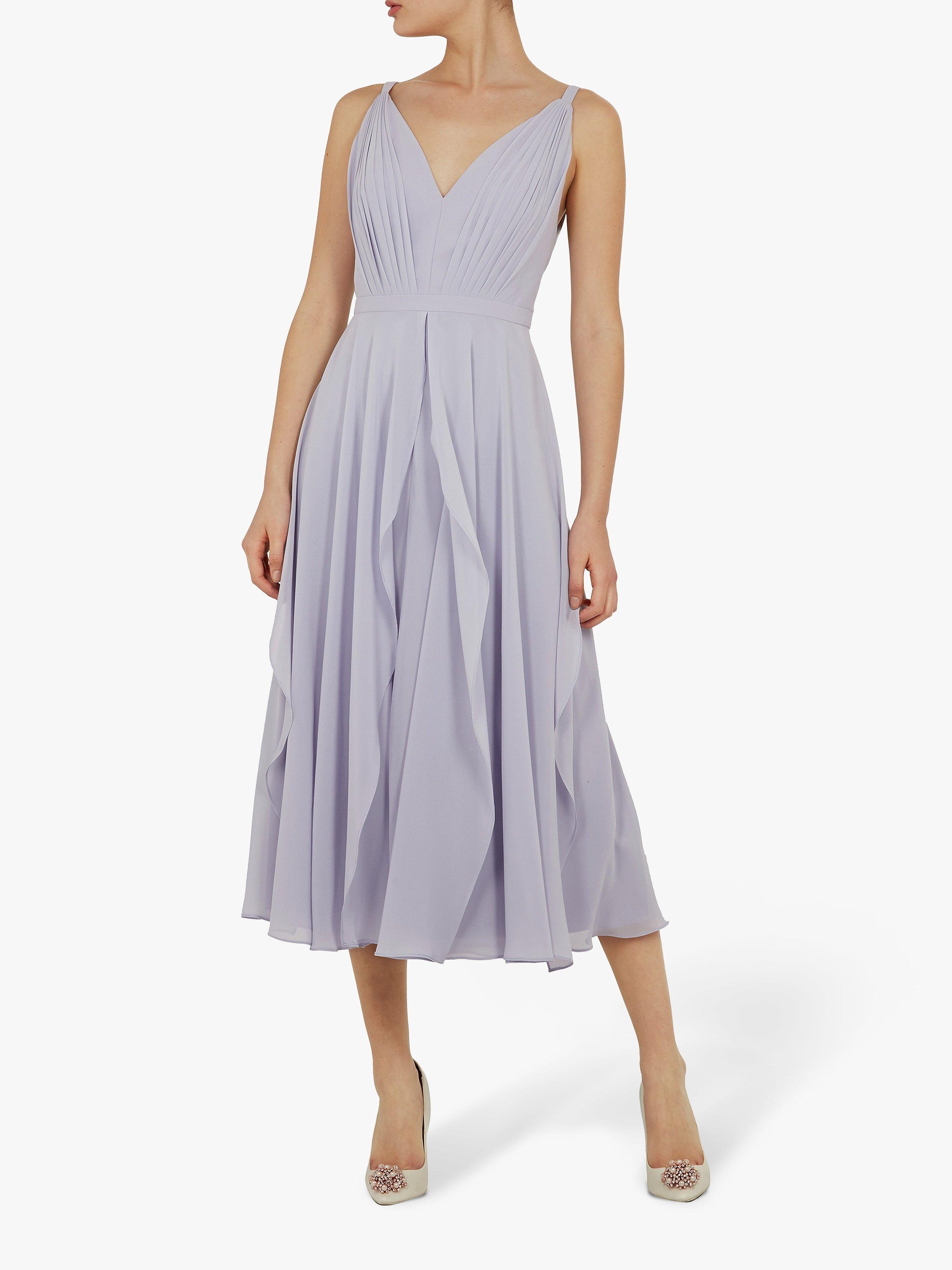 Ted Baker Celeyst V-Neck Georgette Midi Dress