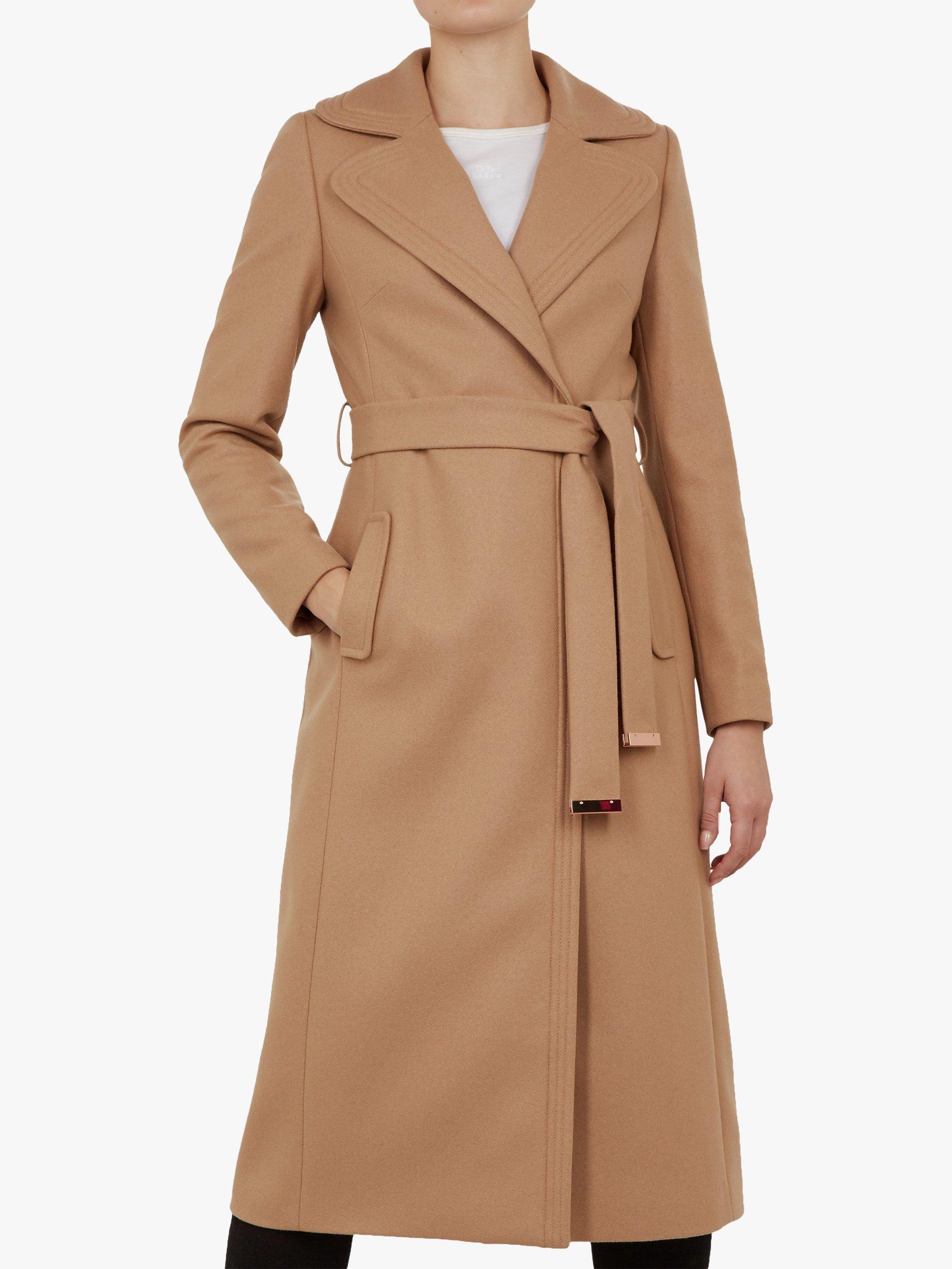 Ted Baker Gabella Wool Rich Tailored Coat, Camel