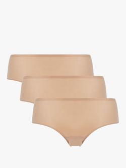 Chantelle Soft Stretch Hipster Knickers, Pack of 3, Nude