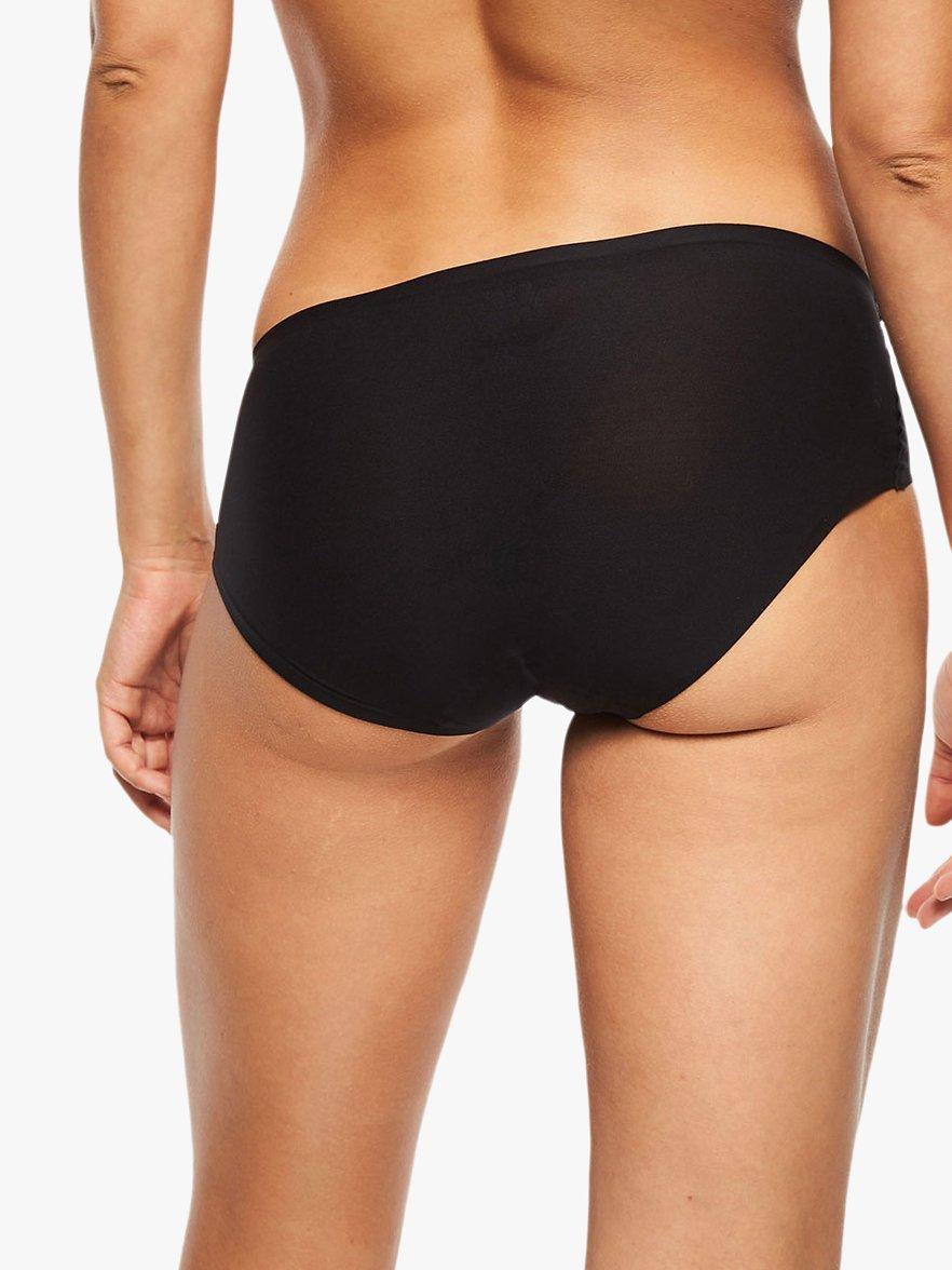 Product image 3 of 3, which shows Chantelle Soft Stretch Hipster Knickers, Pack of 3, Black, One Size