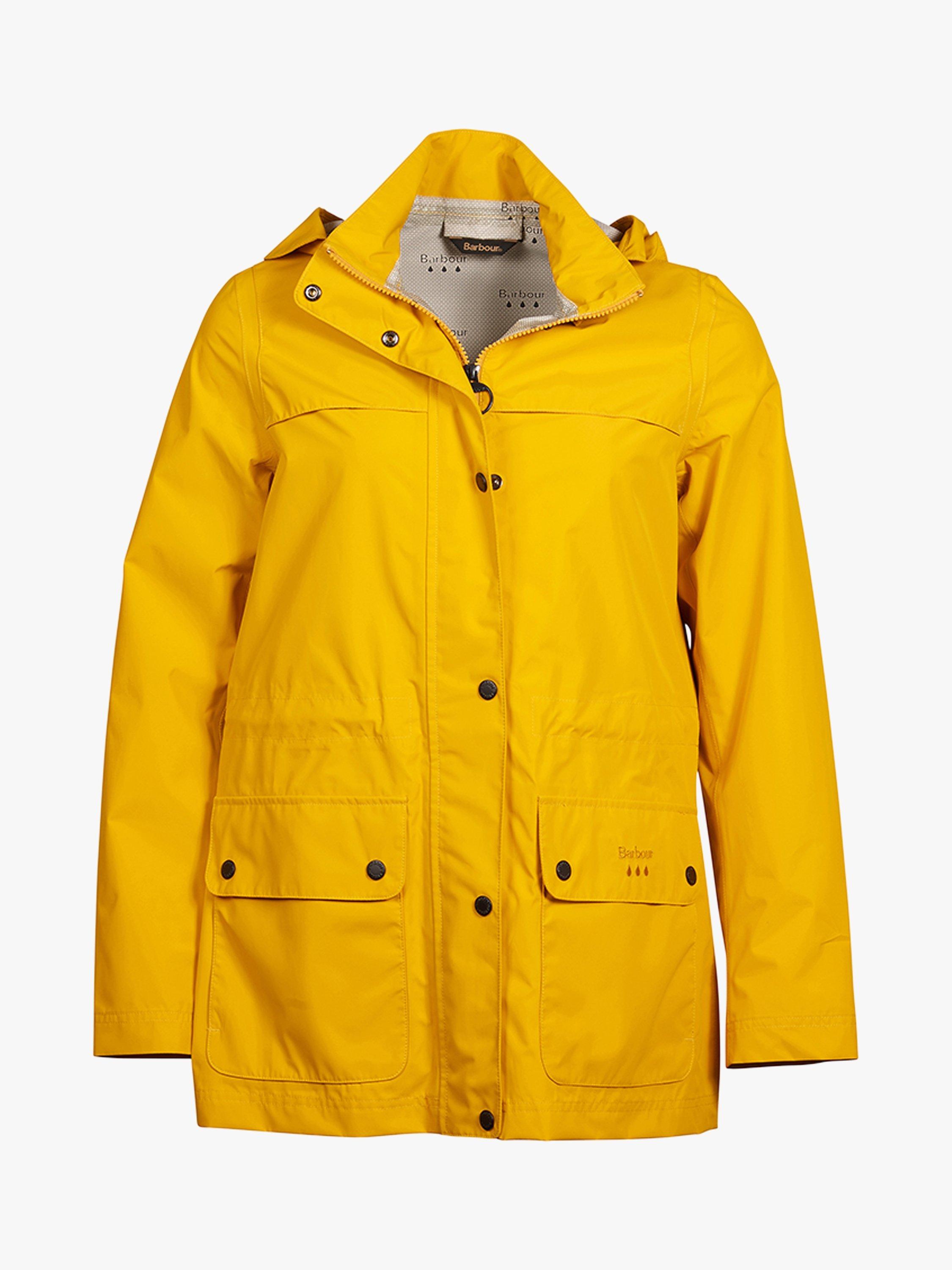 Barbour Drizzle Waterproof Jacket Canary Yellow