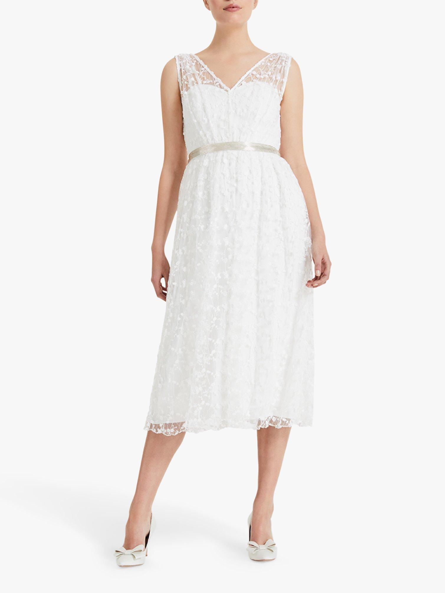 Phase Eight Amalia Embroidered Wedding Dress, Ivory