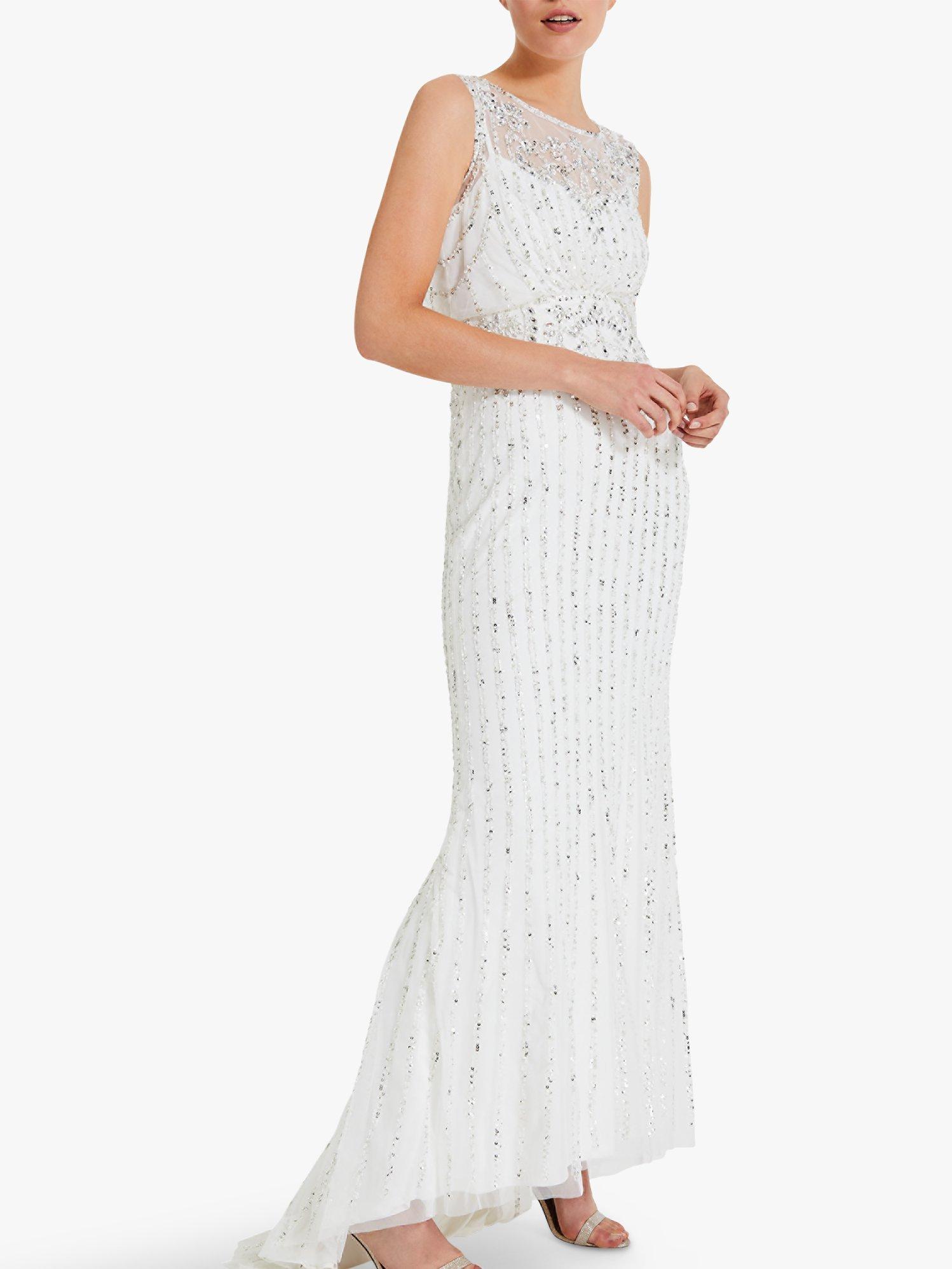 Phase Eight Milly Embellished Wedding Dress, Snow