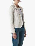 Whistles Slim Jersey Blazer Jacket, Grey