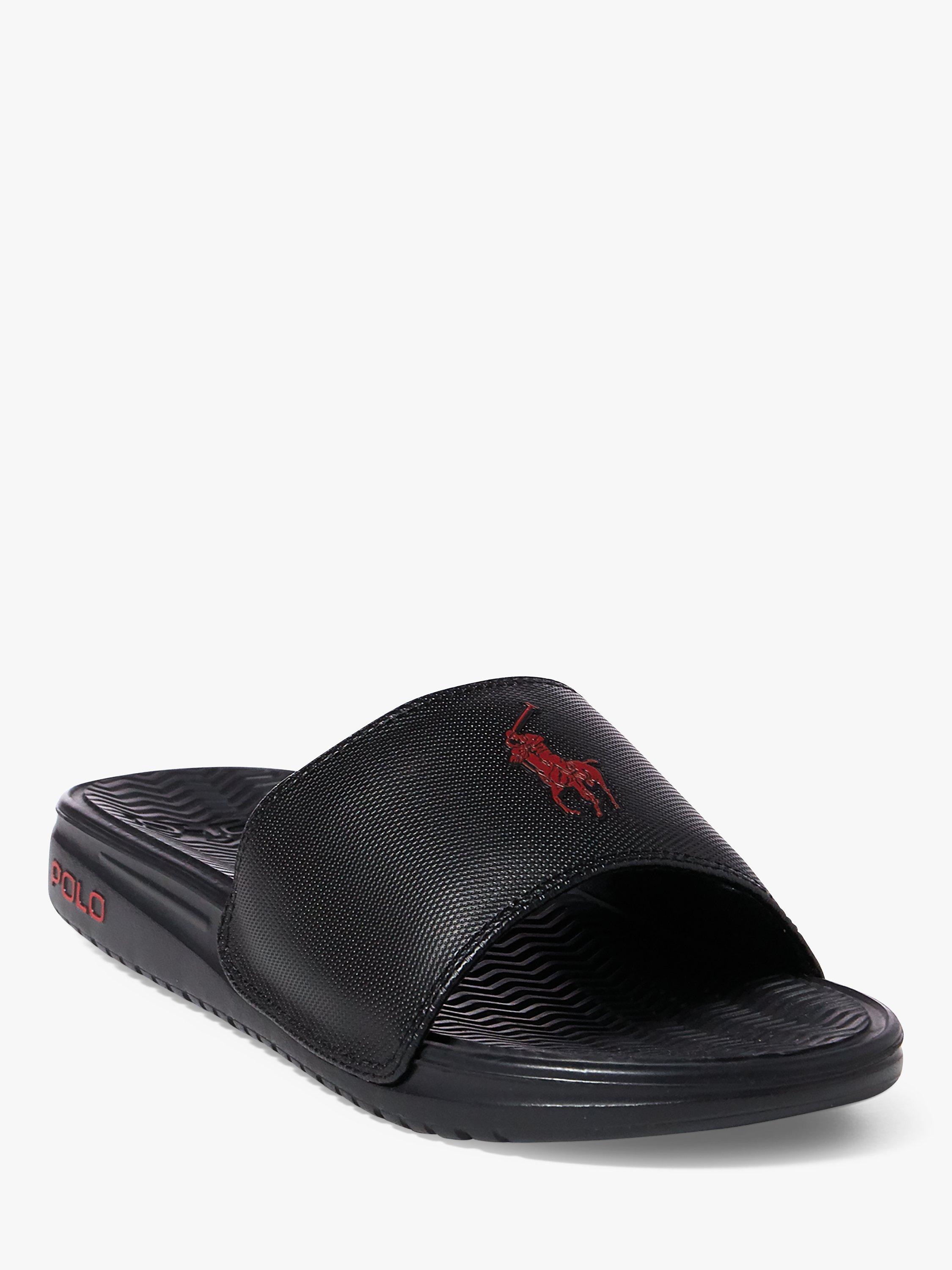 Polo Ralph Lauren Pool Sliders, Black, 9