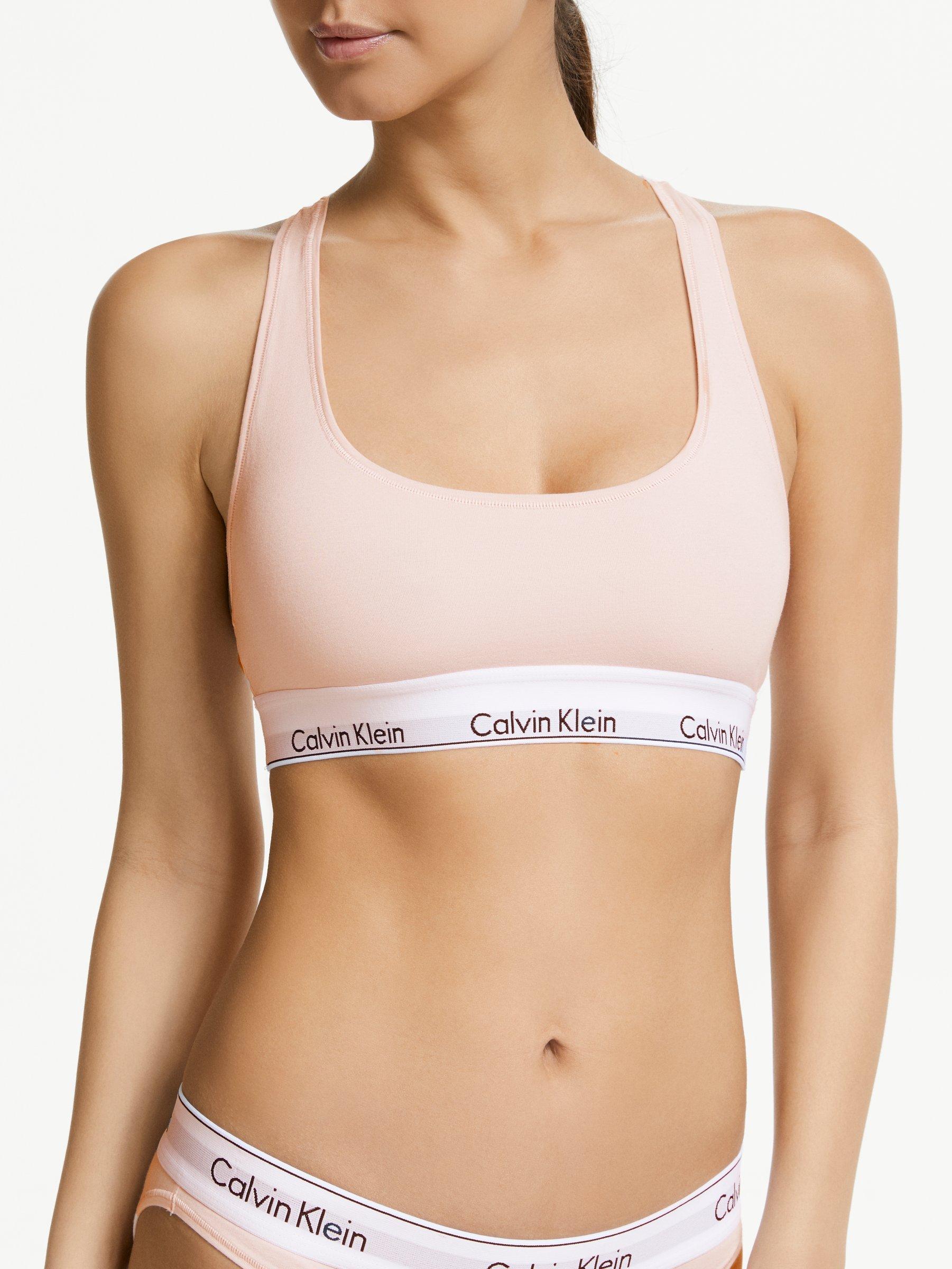 Pink calvin klein bralette online