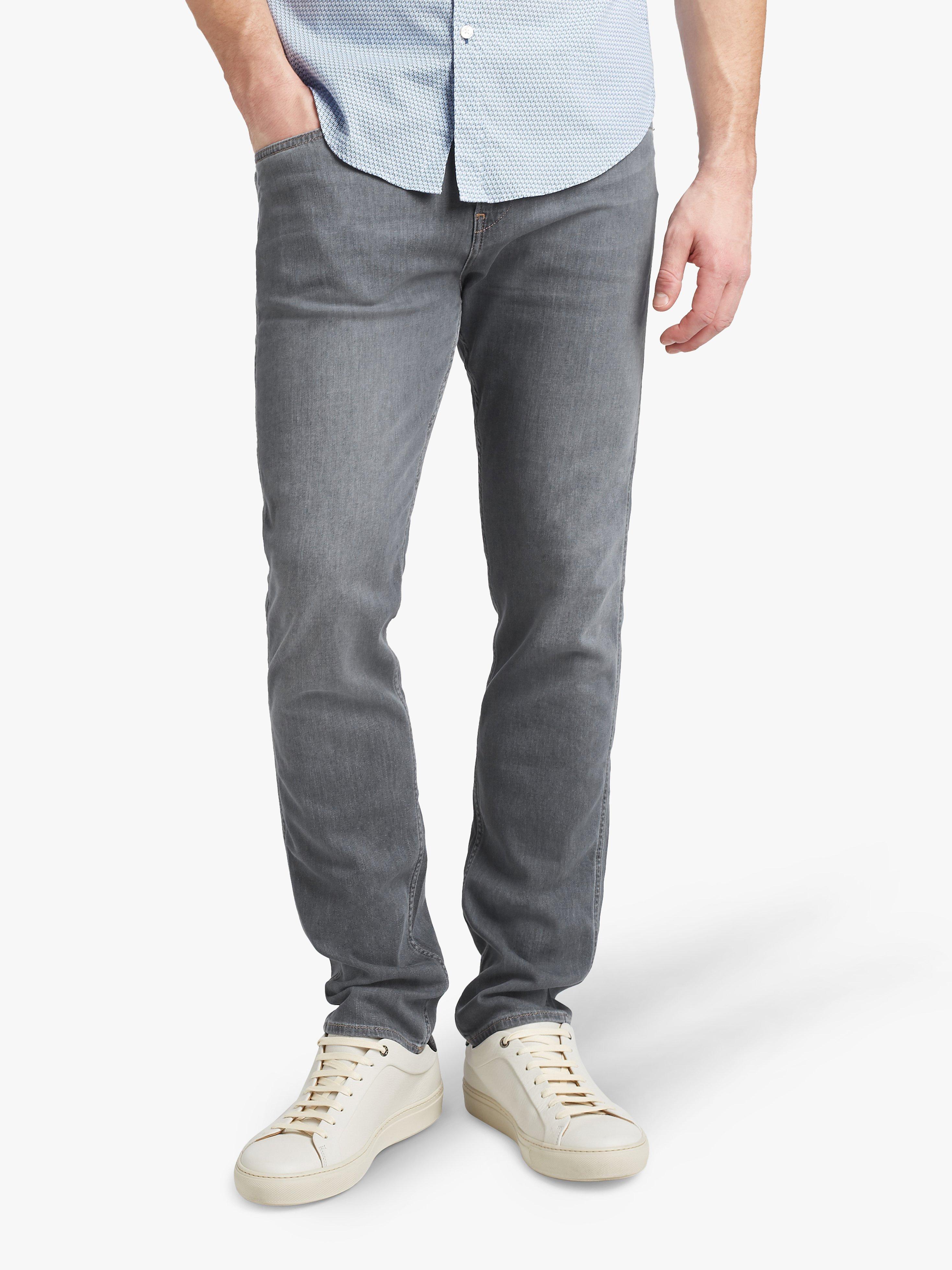 BOSS Delaware Slim Fit Jeans, Medium Grey