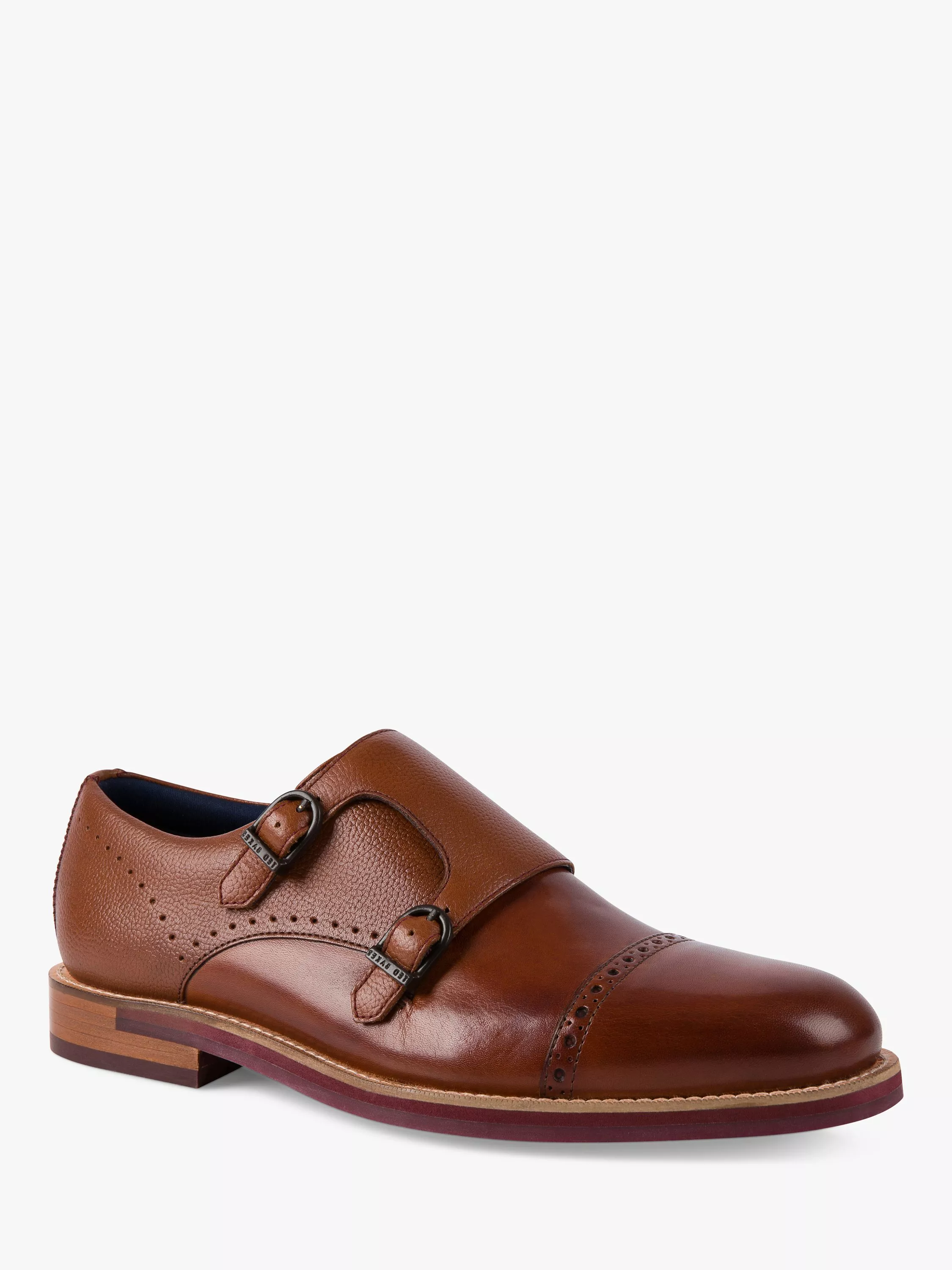 Ted Baker Ramink Double Buckle Monk Shoes Tan