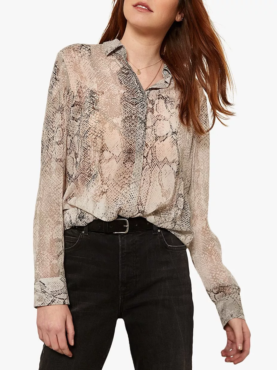 Mint velvet snake print blouse online