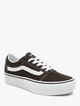 Vans Ward Lace Up Flatform Trainers, Black