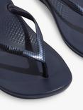 FitFlop IQushion Ergonomic Flip Flops, Navy