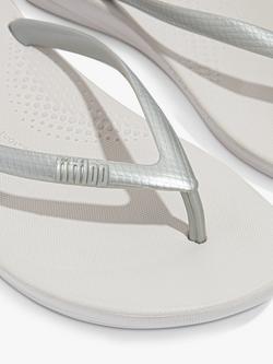 FitFlop IQushion Ergonomic Flip Flops - view 2, Silver