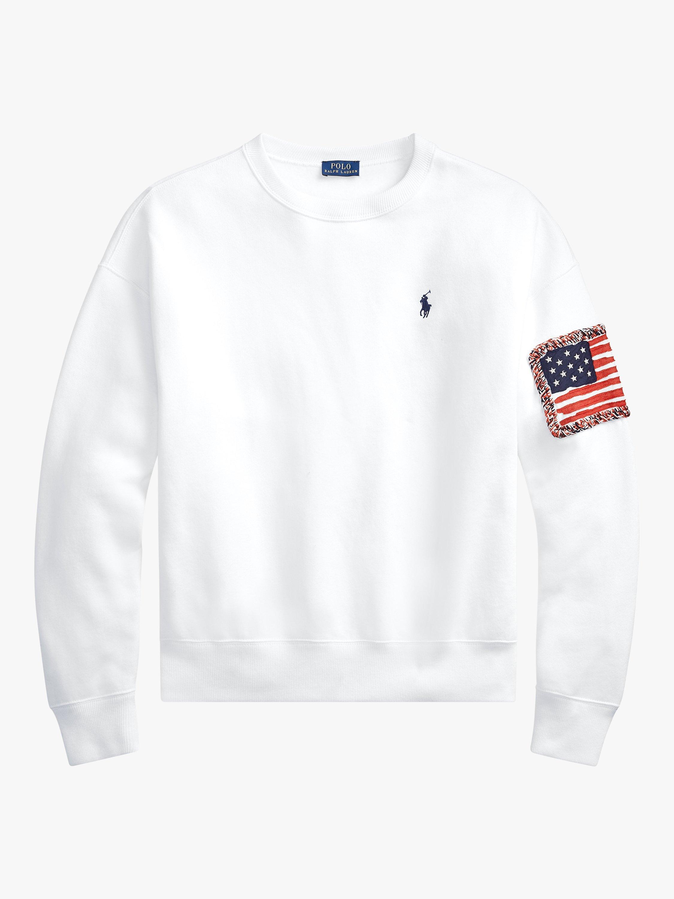 Polo ralph lauren sweatshirt white sale