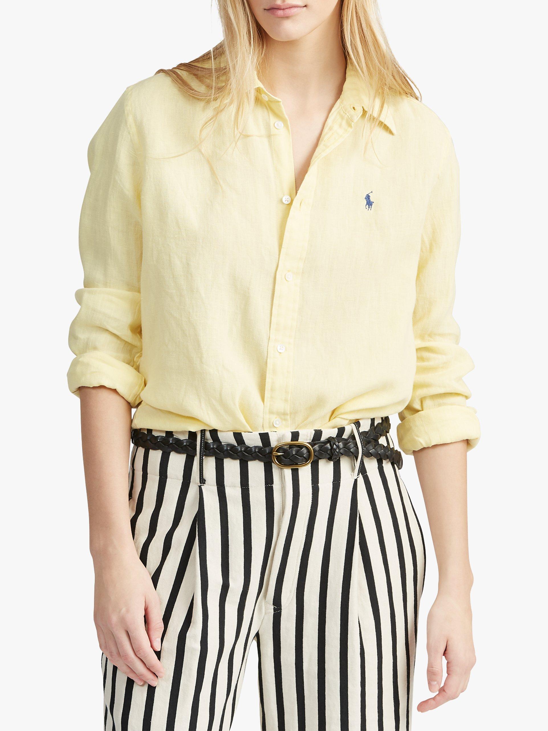 Polo Ralph Lauren Relaxed Linen Shirt, Wicket Yellow