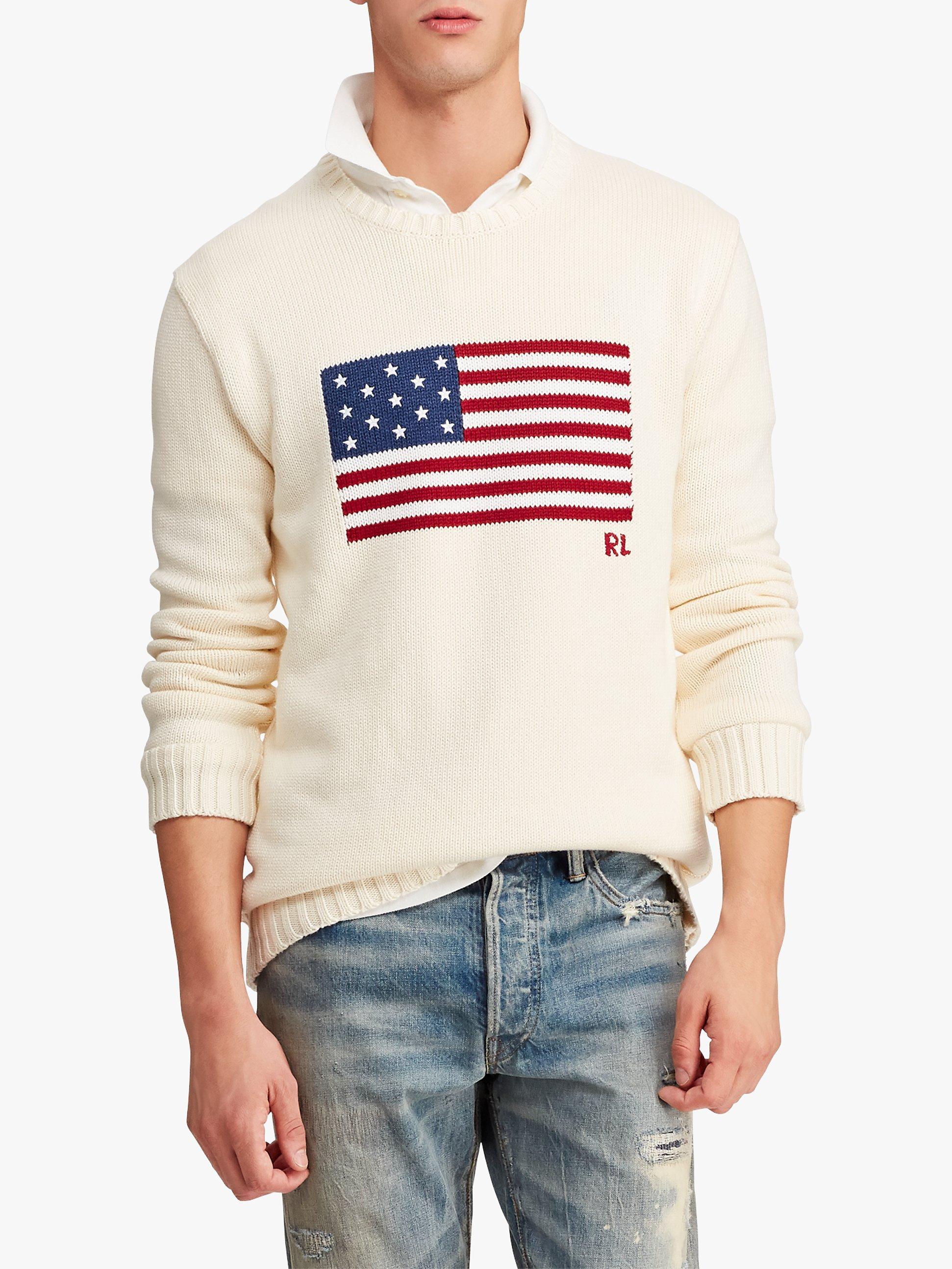 Polo Ralph Lauren Flag Jumper Cream