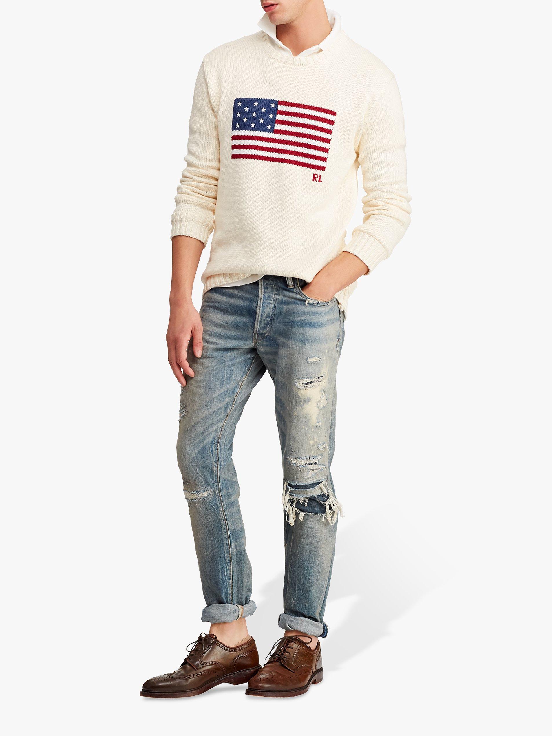 Ralph lauren flag jumper mens best sale