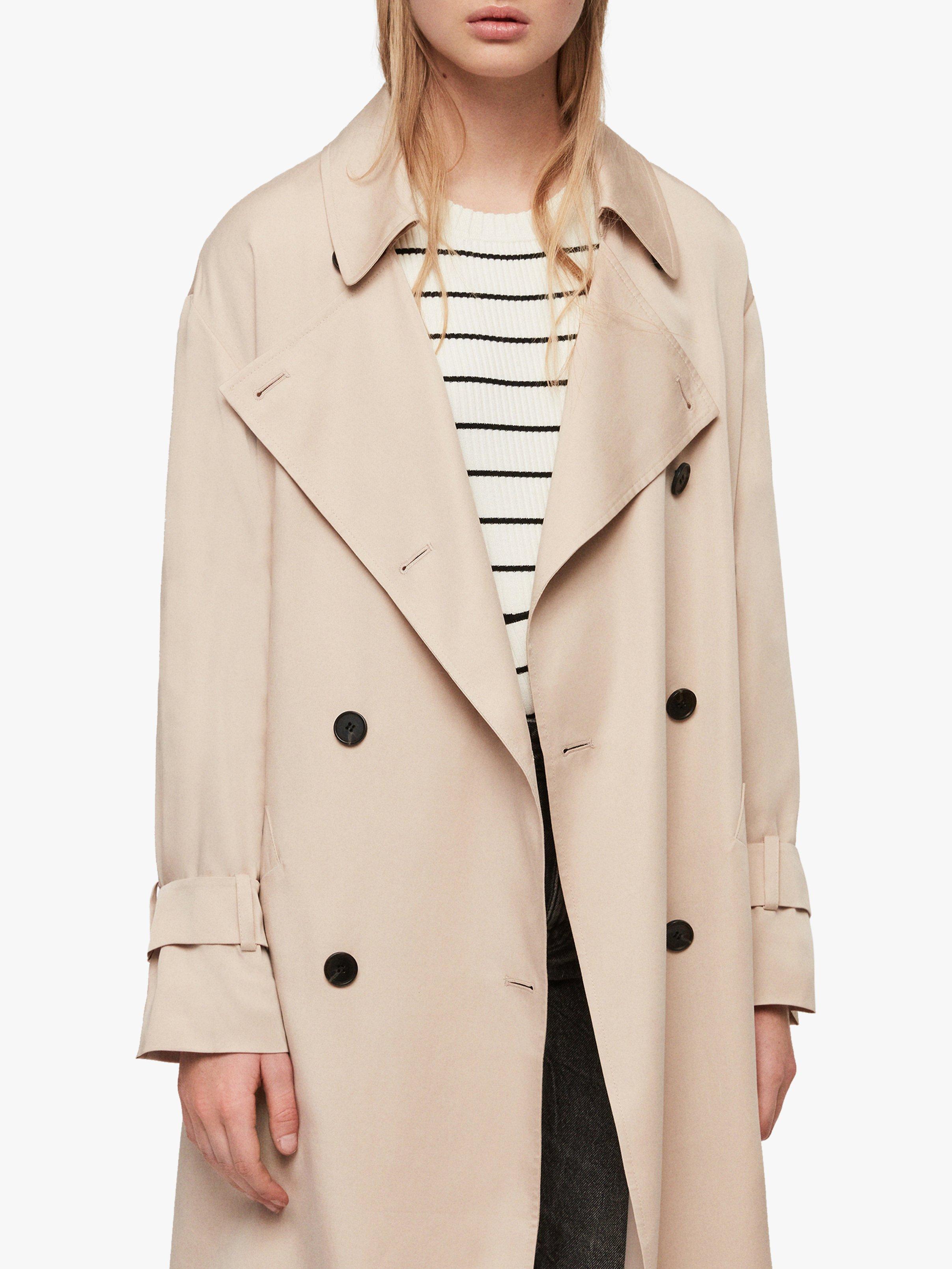 AllSaints Brooke Trench Coat, Nude Pink AllSaints Brooke Trench Coat, Nude Pink