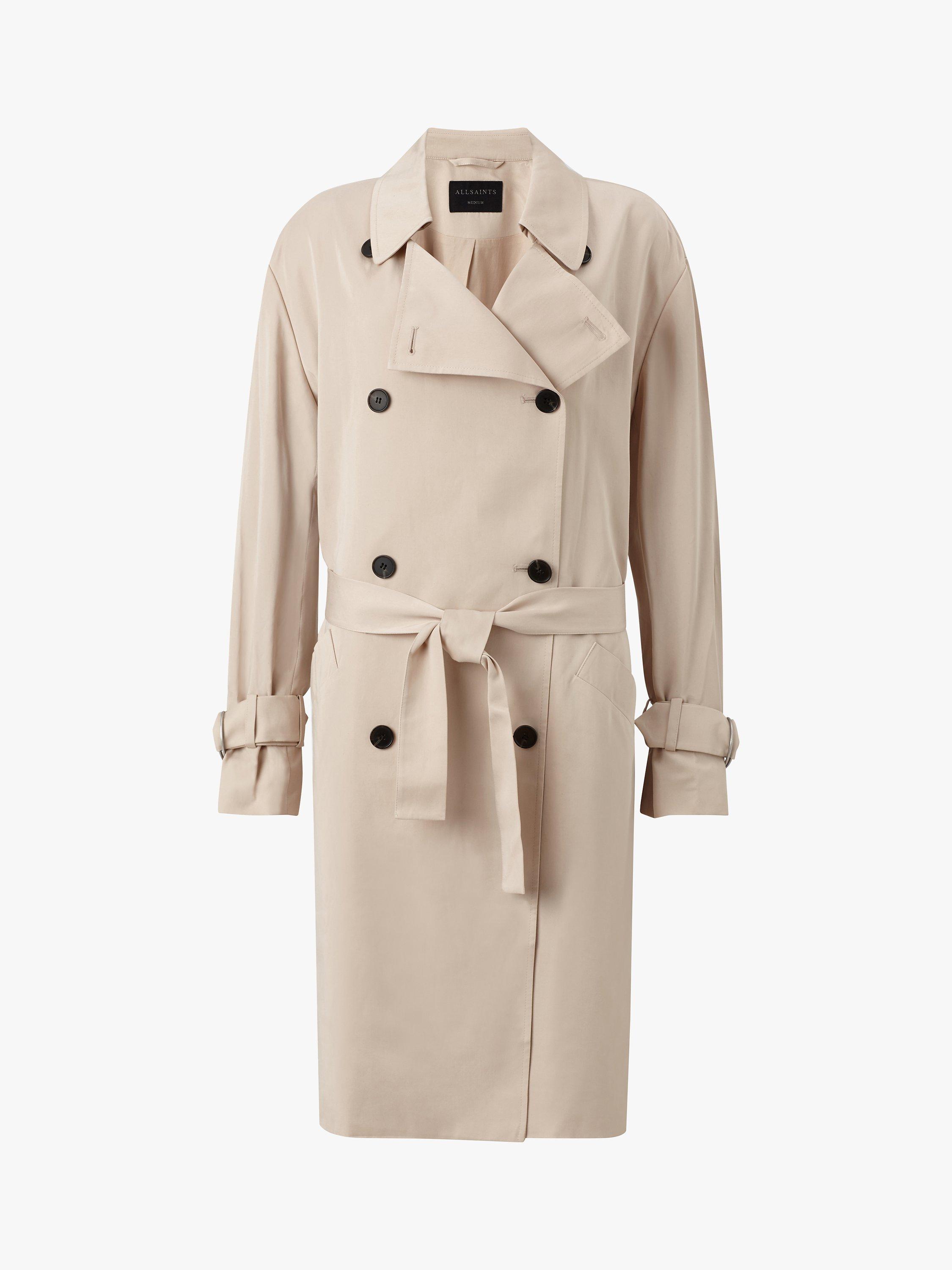 AllSaints Brooke Trench Coat Nude Pink