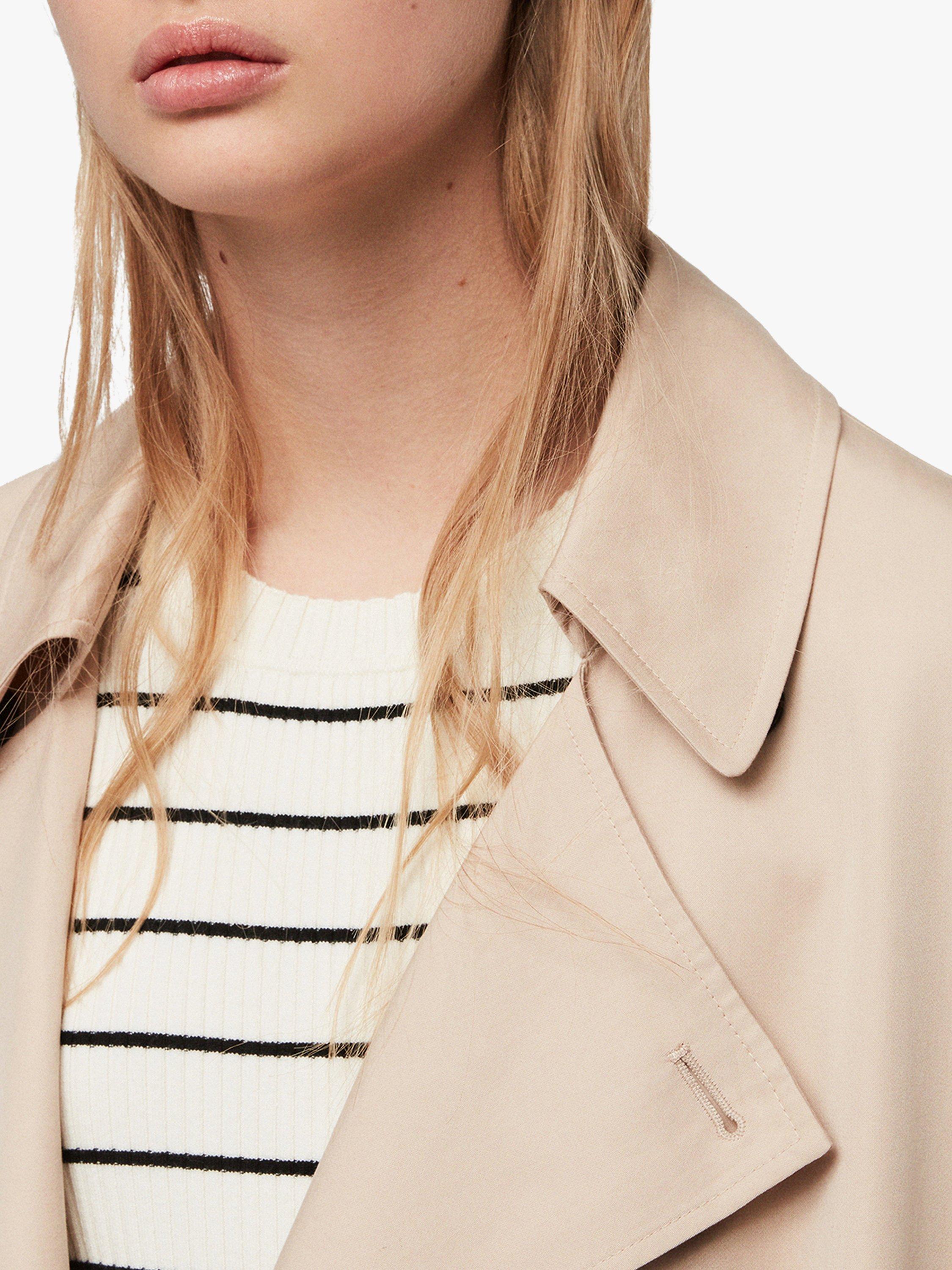 AllSaints Brooke Trench Coat, Nude Pink AllSaints Brooke Trench Coat, Nude Pink