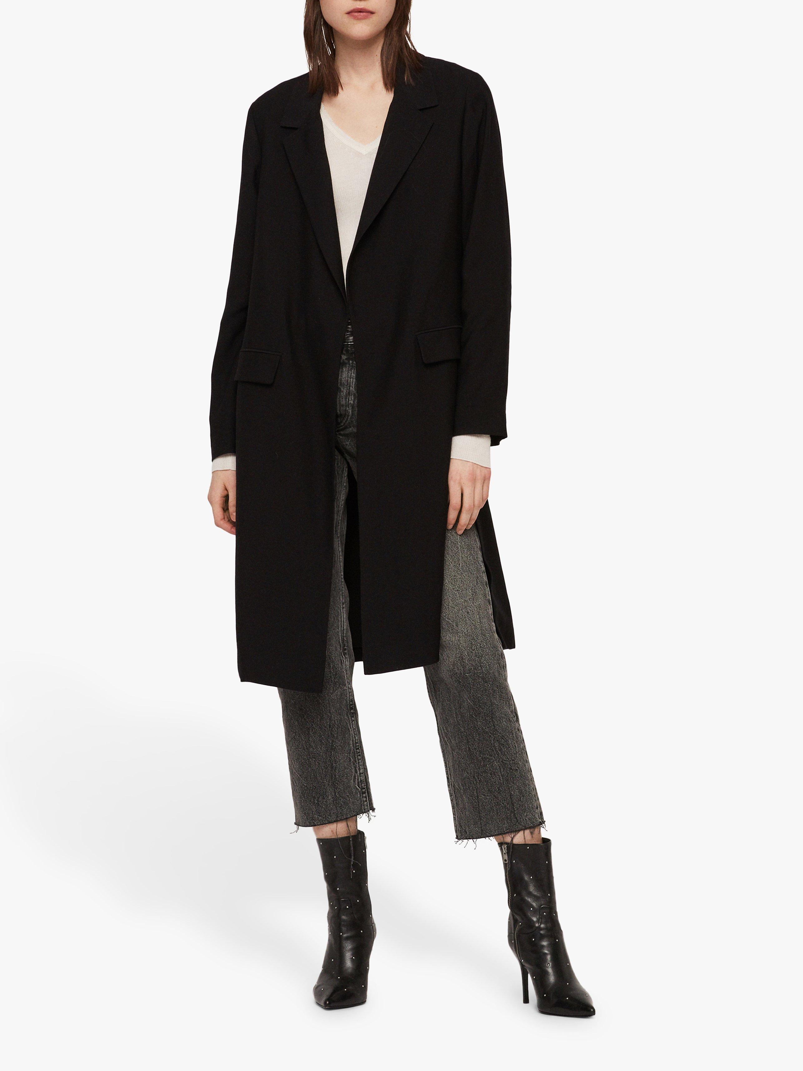 AllSaints Aleida Duster Coat Black