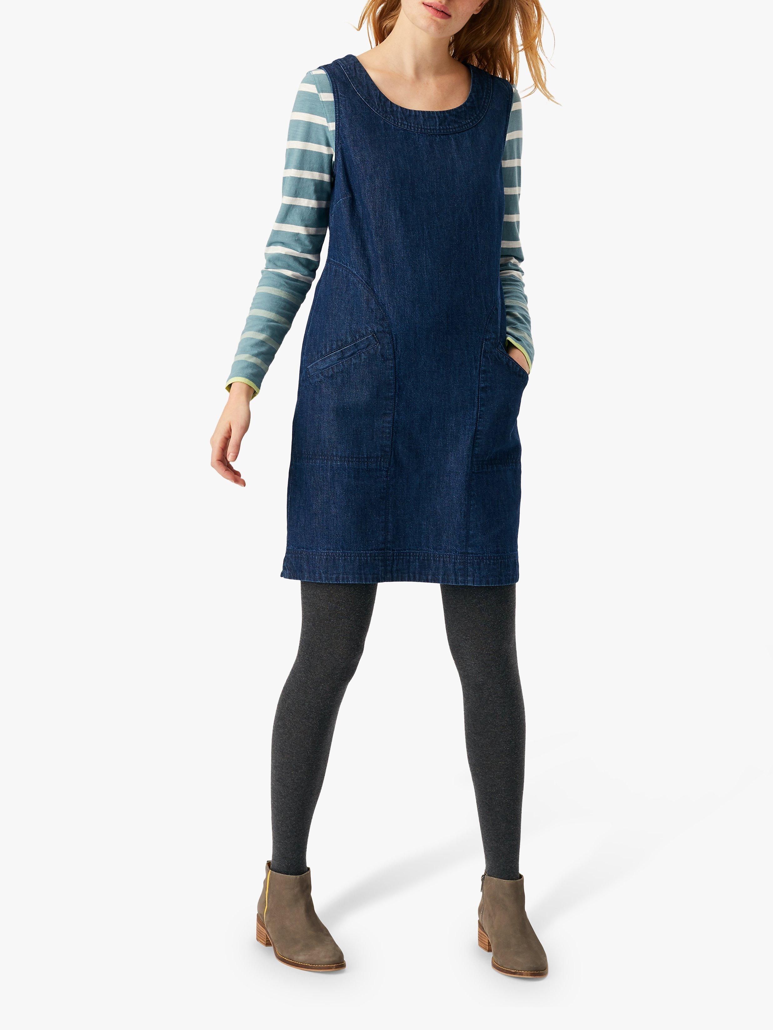 White Stuff Darleen Pinafore Dress Denim